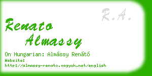 renato almassy business card